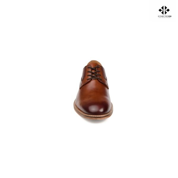 Thomas and Vine Dress Clayton Plain Toe Derby Shoes in Cognac - Image 6