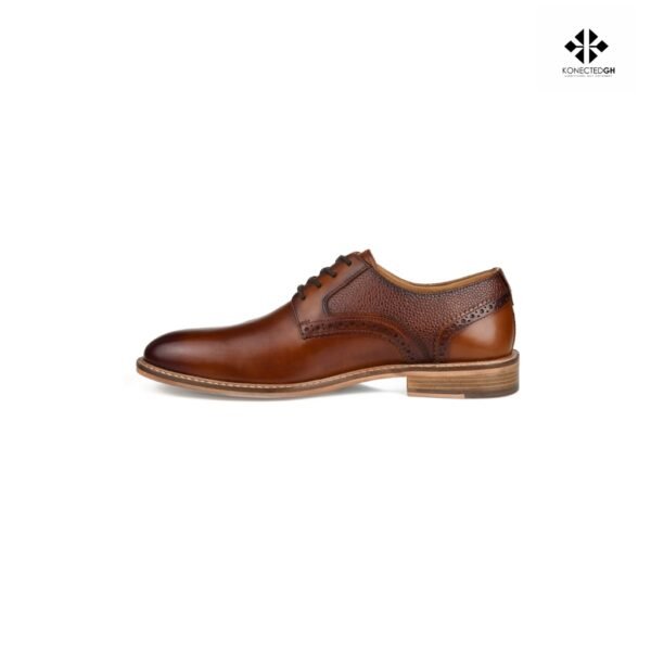 Thomas and Vine Dress Clayton Plain Toe Derby Shoes in Cognac - Image 5