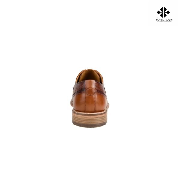 Thomas and Vine Dress Clayton Plain Toe Derby Shoes in Cognac - Image 4