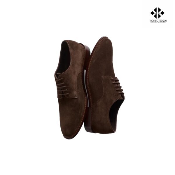 The Black Tux Brown Suede Shoes - Image 3