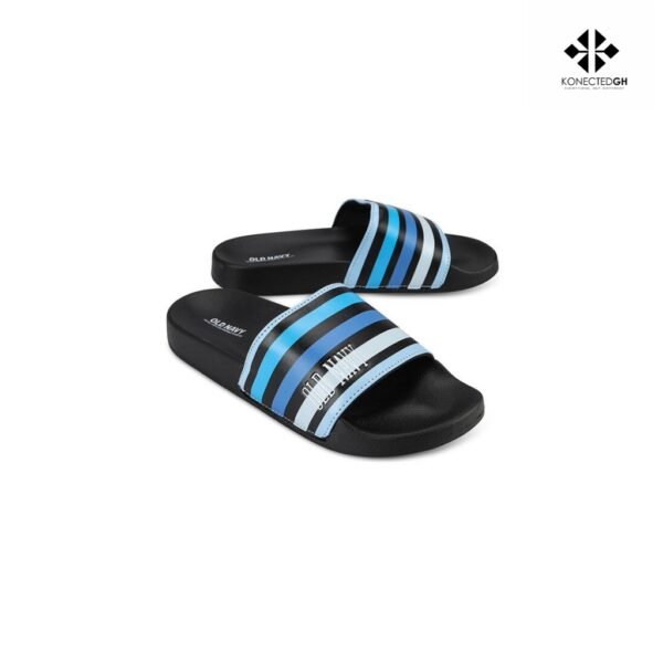 Old Navy Sugar-Blend Slide Sandals Blue Stripe