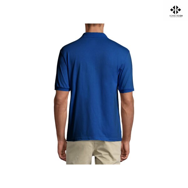Hanes Men's EcoSmart Short Sleeve Jersey Polo Shirt - Image 3