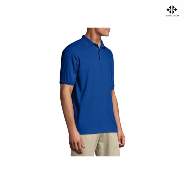 Hanes Men's EcoSmart Short Sleeve Jersey Polo Shirt - Image 2