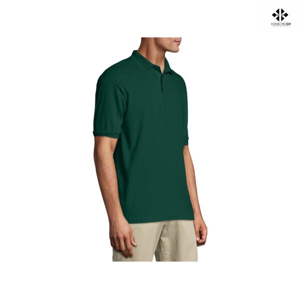 Hanes Men's EcoSmart Short Sleeve Jersey Polo Shirt