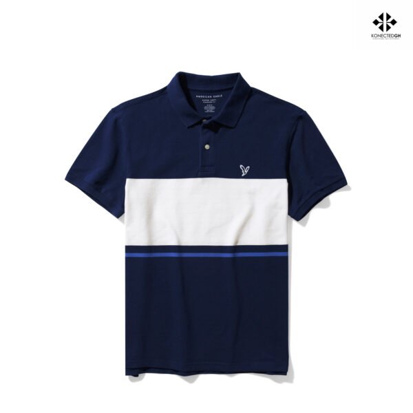 American Eagle Striped Polo - Image 2