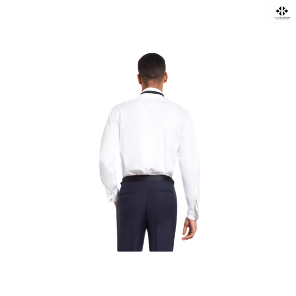 The Black Tux Cotton Wing Classic Fit Tip Shirt - Image 3