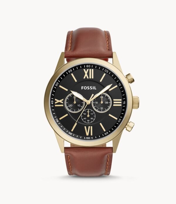 Fossil Flynn Chronograph Brown Leather Watch