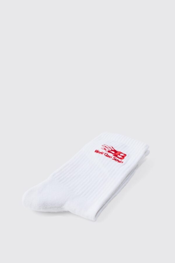 Motor World Class Service Embroided Socks
