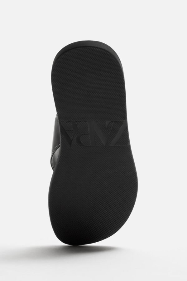 Zara Leather Sandals with topstitching - Image 3