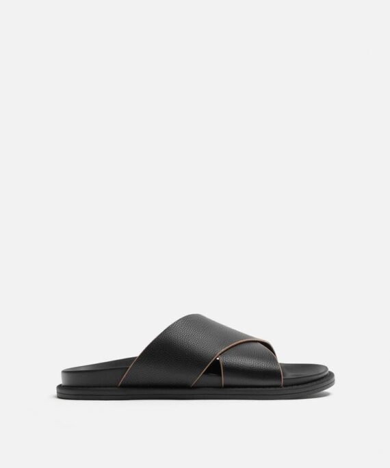 Zara Criss-Cross Leather Sandals