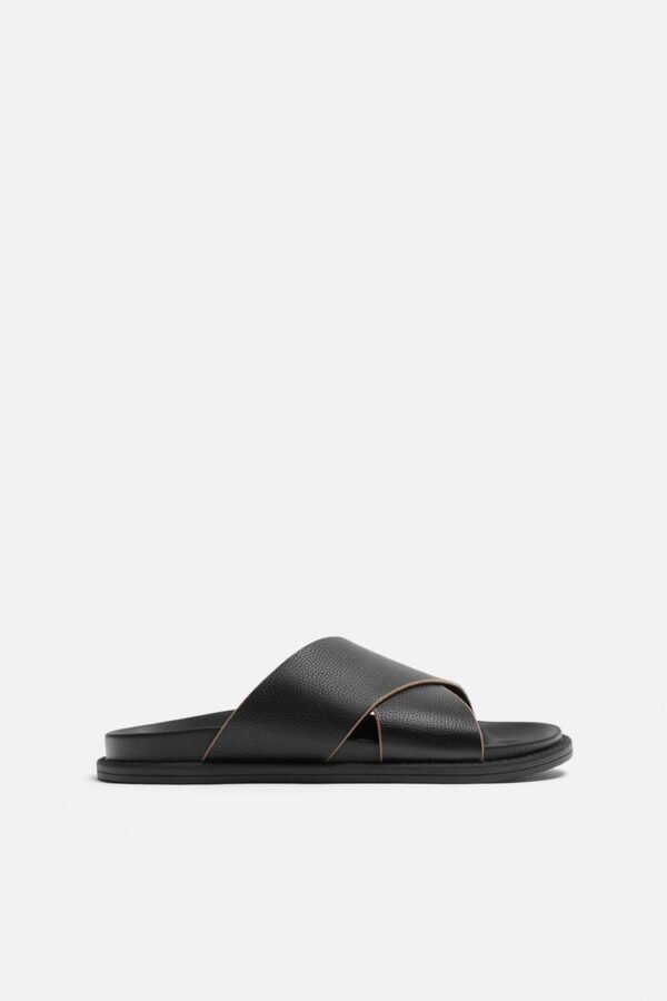 Zara Criss-Cross Leather Sandals